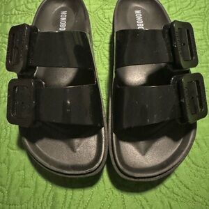 Kids Black Sandals